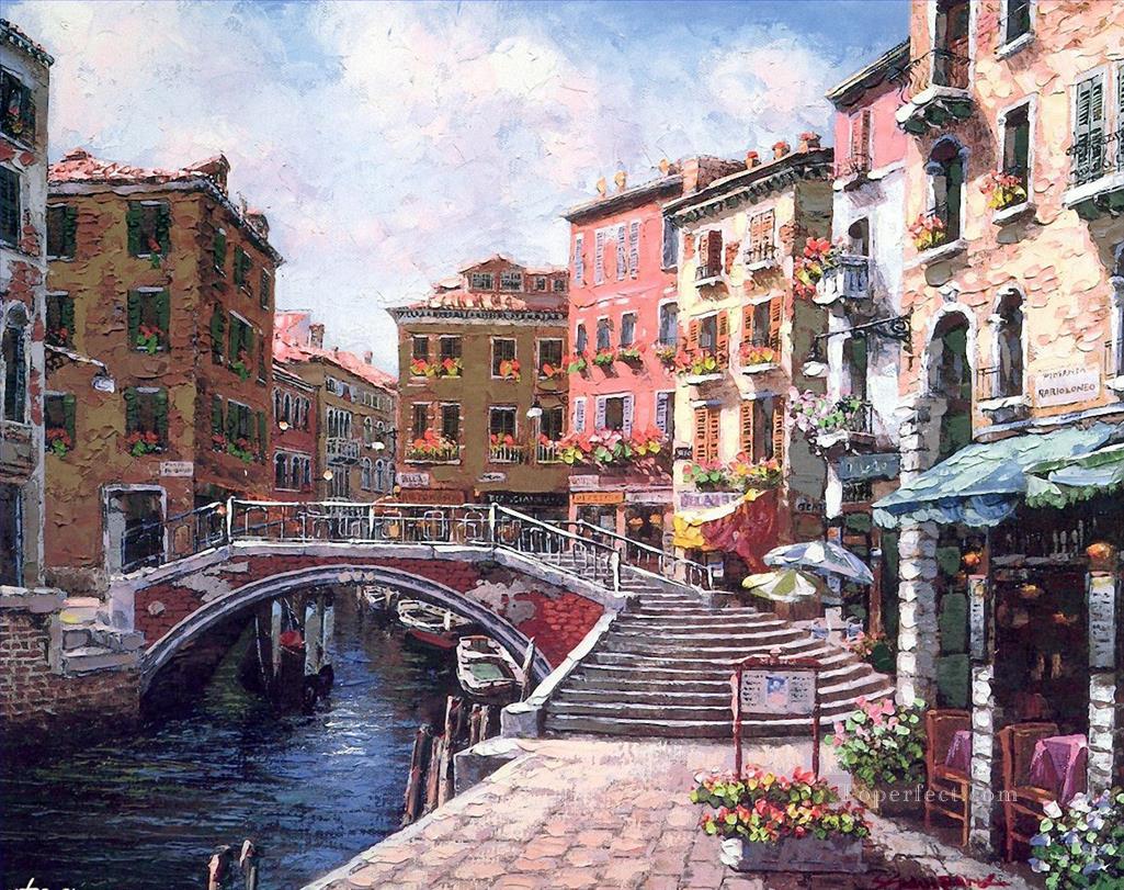 YXJ183aB escenas de Venecia Pintura al óleo